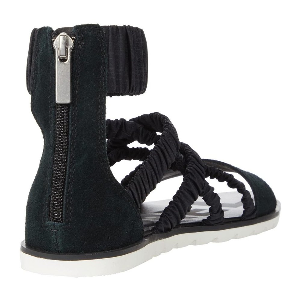 NWT Sorel Ella II Ankle Strap Sandal - Black Sea Salt - Picture 11 of 13